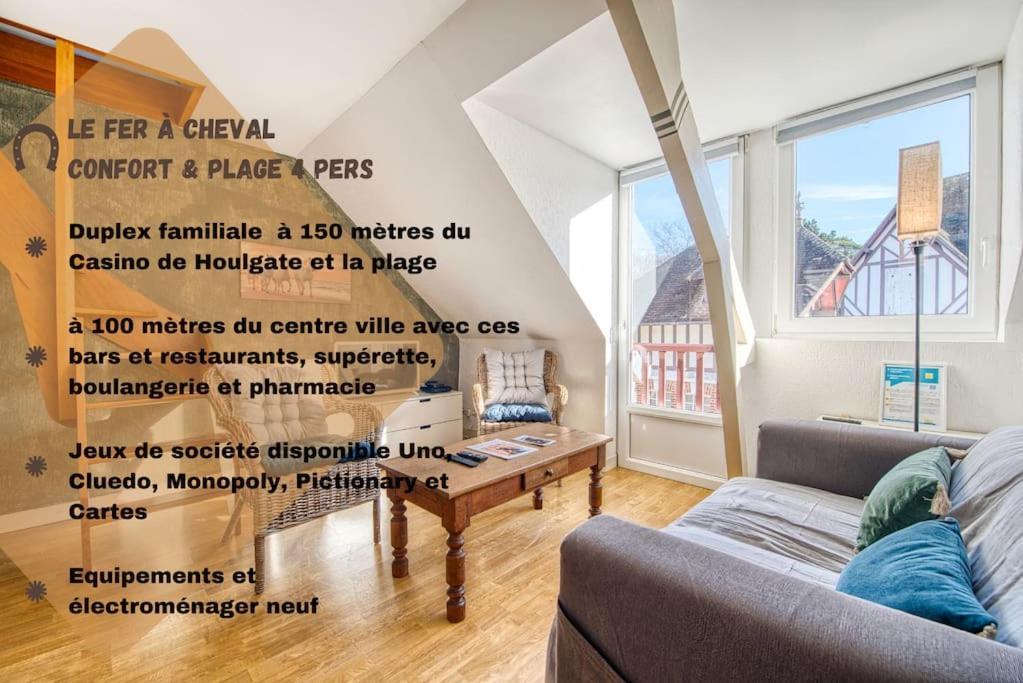 Le Fer A Cheval 4 Pers. Confort Plage Houlgate Exterior foto